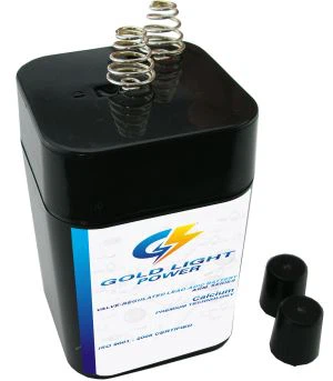 Batería recargable de 6 V y 5,2 Ah para lámpara solar de jardín, linterna solar, luces solares para acampar, antorcha solar, ventilador solar
